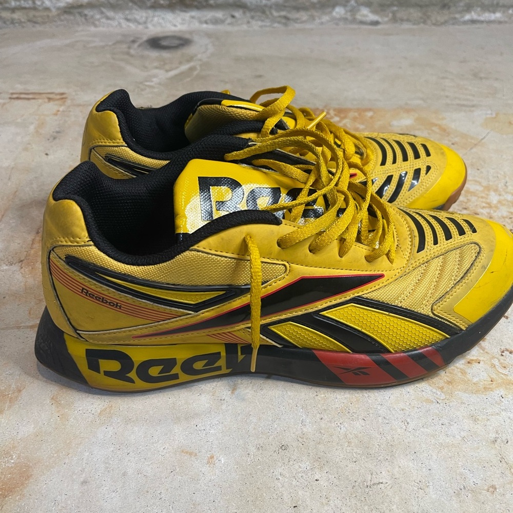 Reebok Yellow and Black Athletic Shoes